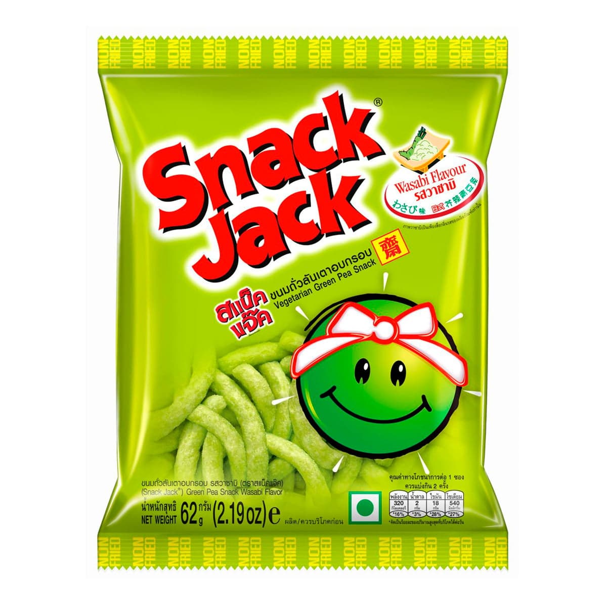 ขนมถั่วลันเตาอบกรอบ (สแน็คแจ๊ค)